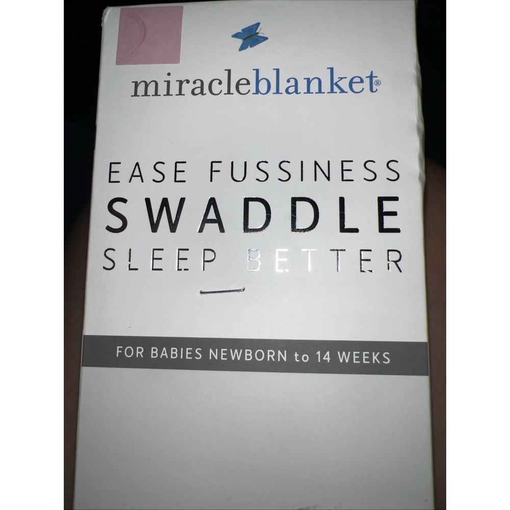 Miracle Blanket Ease Fussiness Pink Swaddle Wrap for Newborn Infant Babys
